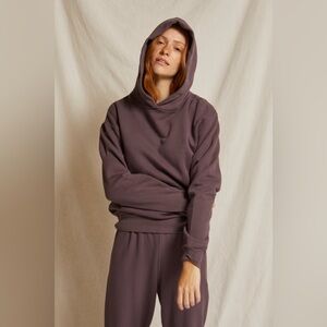 Perfectwhitetee The Heart Sweatshirt in Black Cherry